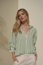 Load image into Gallery viewer, Connection Moss Stripe LS Shirt Moss Stripe
