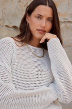 Load image into Gallery viewer, Dawn Crochet Knit Jumper Ivory
