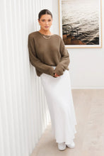 Load image into Gallery viewer, Dawn Soft Khaki Crochet Knit
