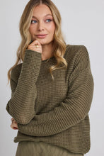 Load image into Gallery viewer, Dawn Soft Khaki Crochet Knit
