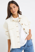 Load image into Gallery viewer, Echo Ecru Patch Pocket Denim Jacket / Ecru
