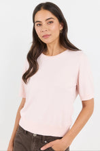 Load image into Gallery viewer, Edition Blush Crewneck Cashmere Knit Tee
