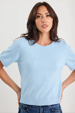 Load image into Gallery viewer, Edition Sky Blue Crewneck Cashmere Blend Knit Tee
