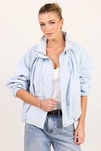 Load image into Gallery viewer, Element Ice Blue Funnel Neck Bomber Jacket

