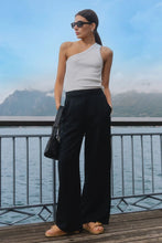 Load image into Gallery viewer, Guardian Black Linen Pant

