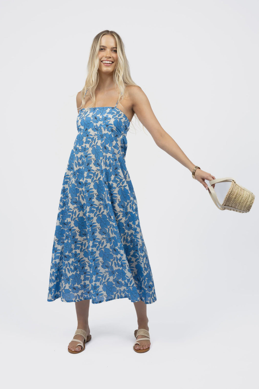 Fleur Sway Dress Blue