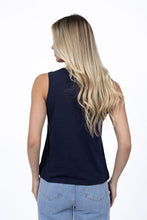 Load image into Gallery viewer, Kaia V Neck Tank Navy
