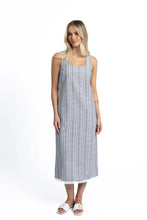 Load image into Gallery viewer, Blaire Dress Blue Stripe
