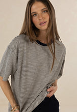 Load image into Gallery viewer, BESTIE STRIPE TEE
