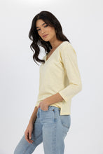 Load image into Gallery viewer, Stella V-Neck Lemon
