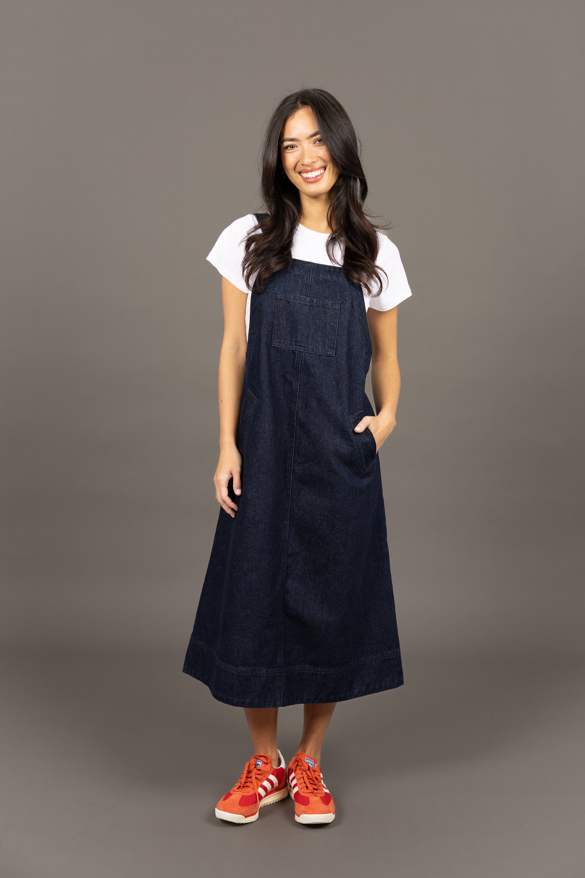 Edit Pinafore Dark Blue – Brave and Be