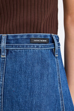 Load image into Gallery viewer, Dockside Storm Blue Denim Tie Front Maxi Skirt

