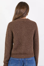 Load image into Gallery viewer, Highlight Chocolate Mohair Blend Cardigan
