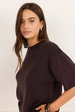 Load image into Gallery viewer, Intrepid Chocolate Relaxed Knit Tee
