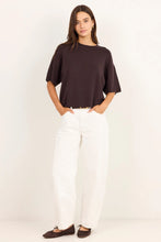 Load image into Gallery viewer, Intrepid Chocolate Relaxed Knit Tee

