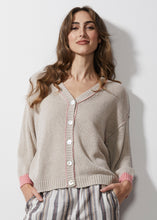 Load image into Gallery viewer, Chunky Linen Cardi Flax
