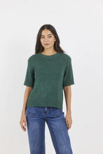 Load image into Gallery viewer, Loveable Petrol Tape Yarn Knit Tee - Petrol
