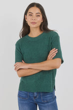 Load image into Gallery viewer, Loveable Petrol Tape Yarn Knit Tee - Petrol
