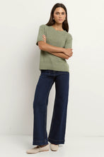 Load image into Gallery viewer, Loveable Sage Tape Yarn Knit Tee
