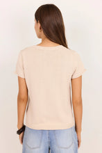 Load image into Gallery viewer, Lunar Stone Crewneck Rib Cuff Detail Tee
