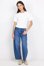 Load image into Gallery viewer, Lyrics White Tie Side Detail Tee White
