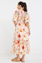 Load image into Gallery viewer, Milano Sunrise Meadow Short Sleeve Tiered Maxi Dress

