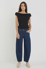 Load image into Gallery viewer, Graduate Dark Blue Stretch Barrel Jean
