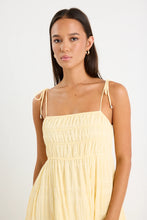 Load image into Gallery viewer, Offshore Butter Shirred Cotton Strappy Maxi Dress

