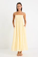 Load image into Gallery viewer, Offshore Butter Shirred Cotton Strappy Maxi Dress
