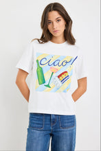 Load image into Gallery viewer, Paradiso Paradise Print Ivory Boxy Tee
