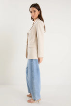 Load image into Gallery viewer, Pillar Cream Linen 2 Button Blazer
