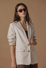 Load image into Gallery viewer, Pillar Cream Linen 2 Button Blazer
