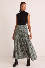 Load image into Gallery viewer, Playful Forest Ditzy  Tiered Maxi Skirt
