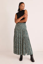Load image into Gallery viewer, Playful Forest Ditzy  Tiered Maxi Skirt
