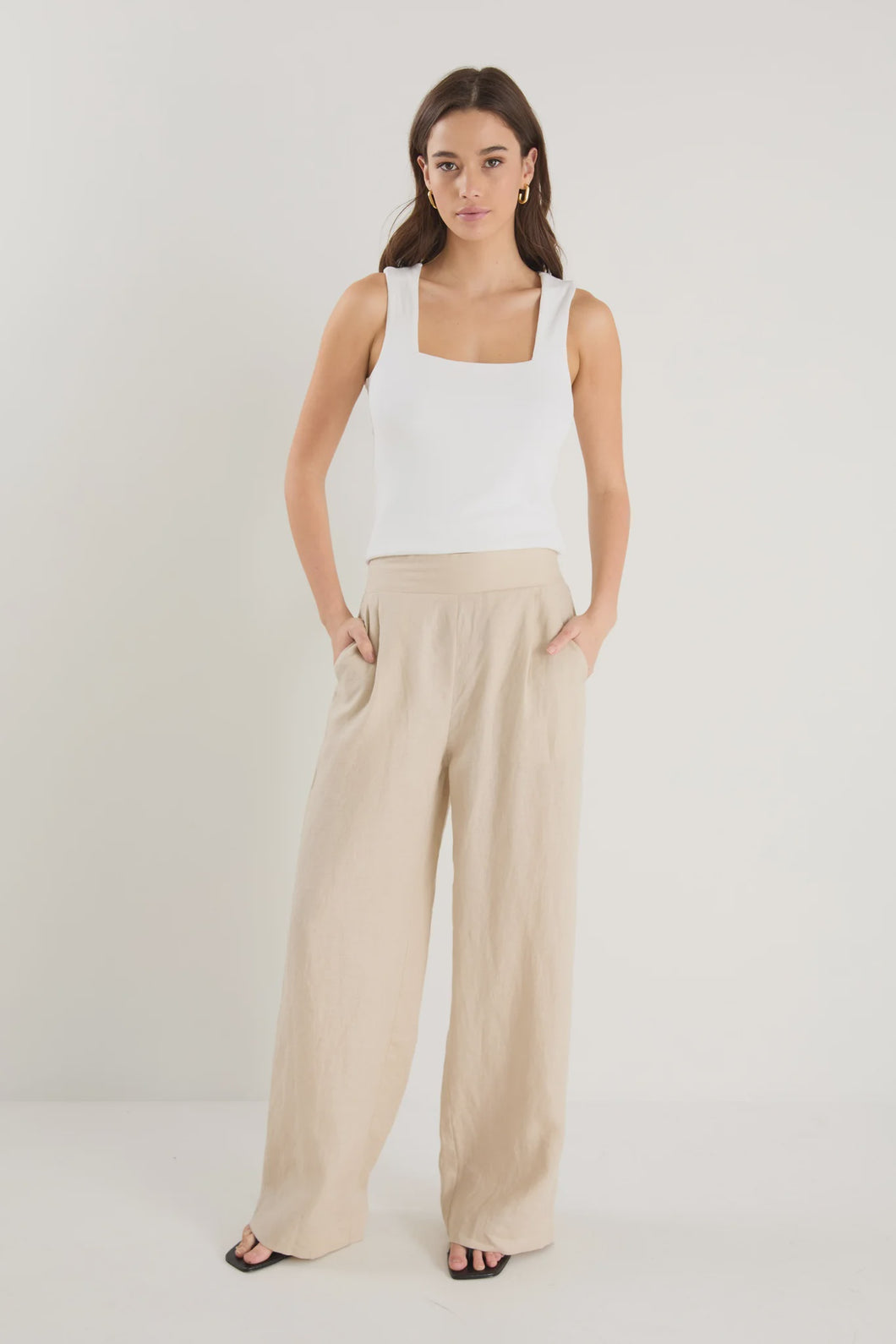 Guardian Linen Pant Stone Among the Brave