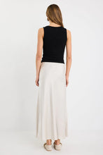 Load image into Gallery viewer, Prodigy Pearl Satin Bias Maxi Skirt
