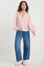 Load image into Gallery viewer, Premise Blush Stripe High Neck LS Top
