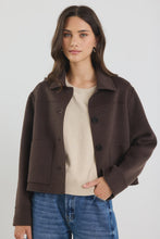 Load image into Gallery viewer, Ranger Chocolate Marle Wool Blend Soft Jacket
