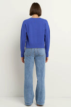 Load image into Gallery viewer, Release True Blue Cropped Crewneck Cardigan
