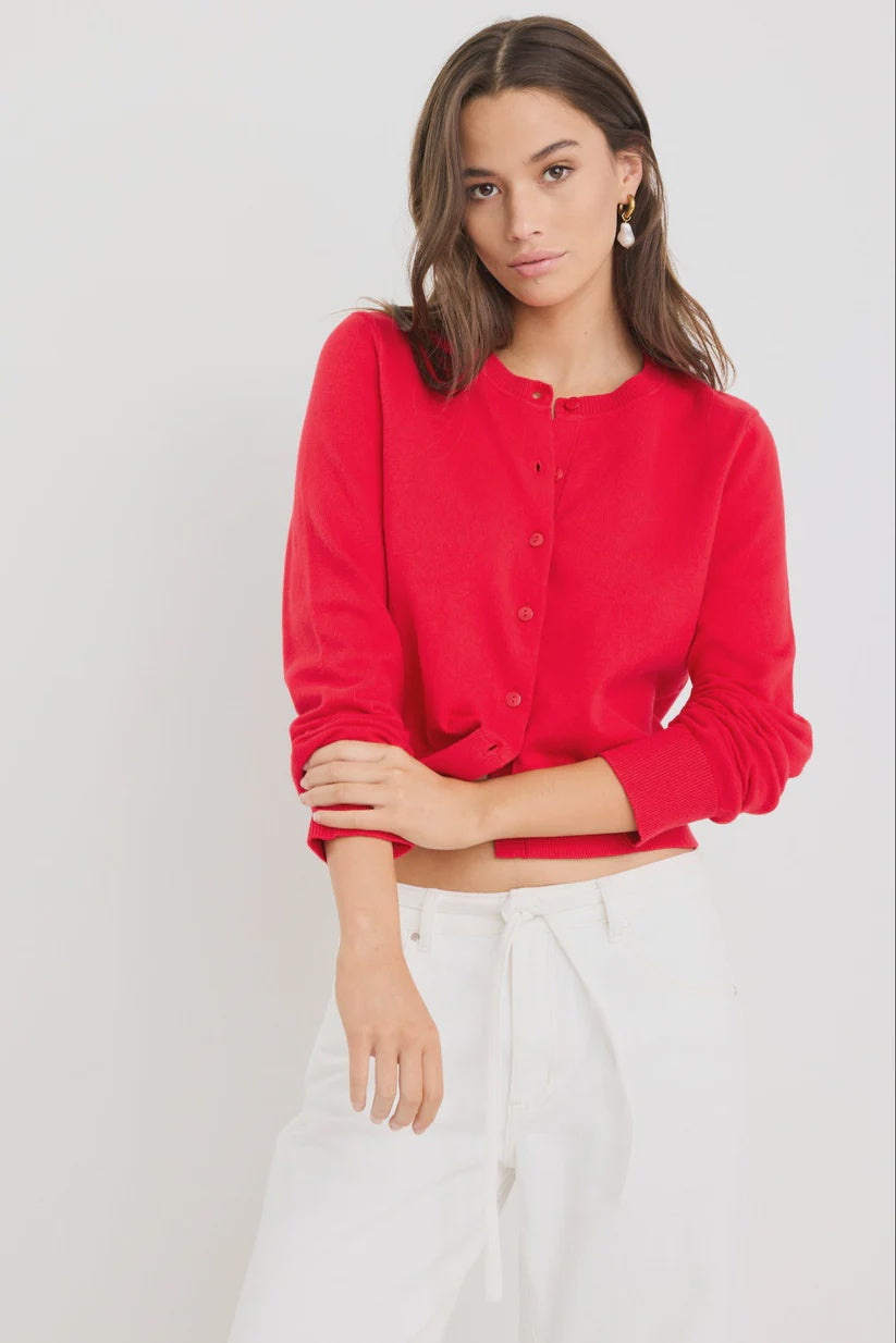 Replica Cherry Cotton Cashmere Crewneck Cardigan