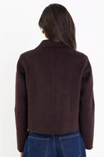 Load image into Gallery viewer, Reverie Chocolate Melton DB Peacoat
