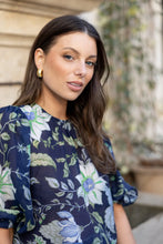 Load image into Gallery viewer, Sincere Ink Botanical Crew Neck Mid Sleeve Top
