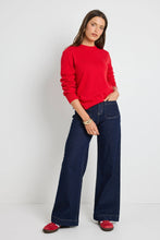 Load image into Gallery viewer, Staycation Red Fine Gauge Cashmere Blend Knit Jumper

