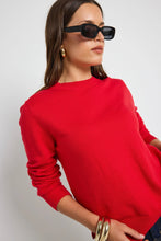Load image into Gallery viewer, Staycation Red Fine Gauge Cashmere Blend Knit Jumper
