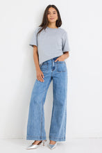 Load image into Gallery viewer, Street Grey Marle Crew Neck Short Sleeved Boxy Tee
