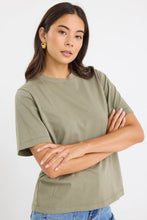 Load image into Gallery viewer, Street Khaki Crew Neck Short Sleeved Boxy SS Tee
