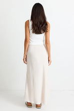Load image into Gallery viewer, Summit Natural Tie Waist Bias Maxi Skirt Natural
