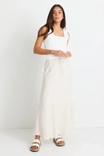 Load image into Gallery viewer, Summit Natural Tie Waist Bias Maxi Skirt Natural
