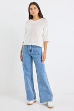 Load image into Gallery viewer, Sunrise Ivory Crochet Knit Tee
