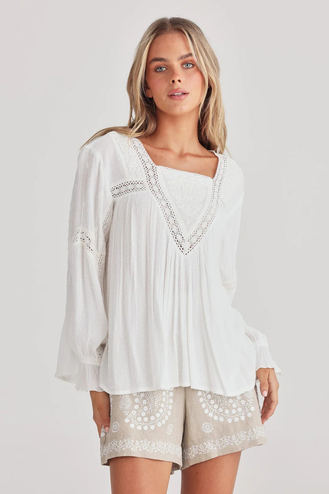 Exhale Blouse White